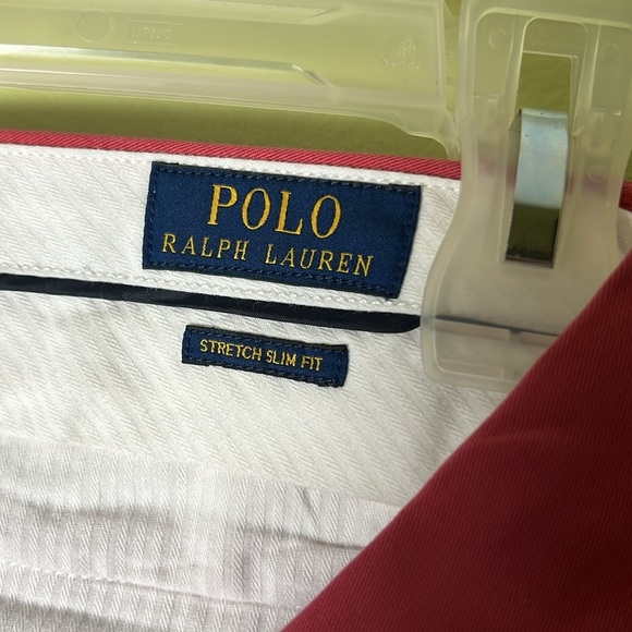 Polo by Ralph Lauren Red Slim Fit Pants - Picture 3 of 7